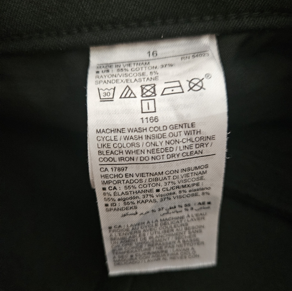 Old Navy Women's Pixie High Rise Skinny Ankle Pants Black Secret Slim Pockets - Picture 4 of 5